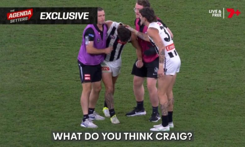 Stumbled back to his feet AFL