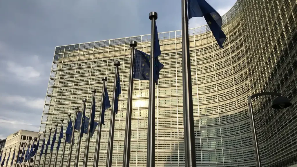 Illustrative - the Berlaymont building in Brussels, headquarters of the European Commission. The building is the regulator, not the subject of the article.